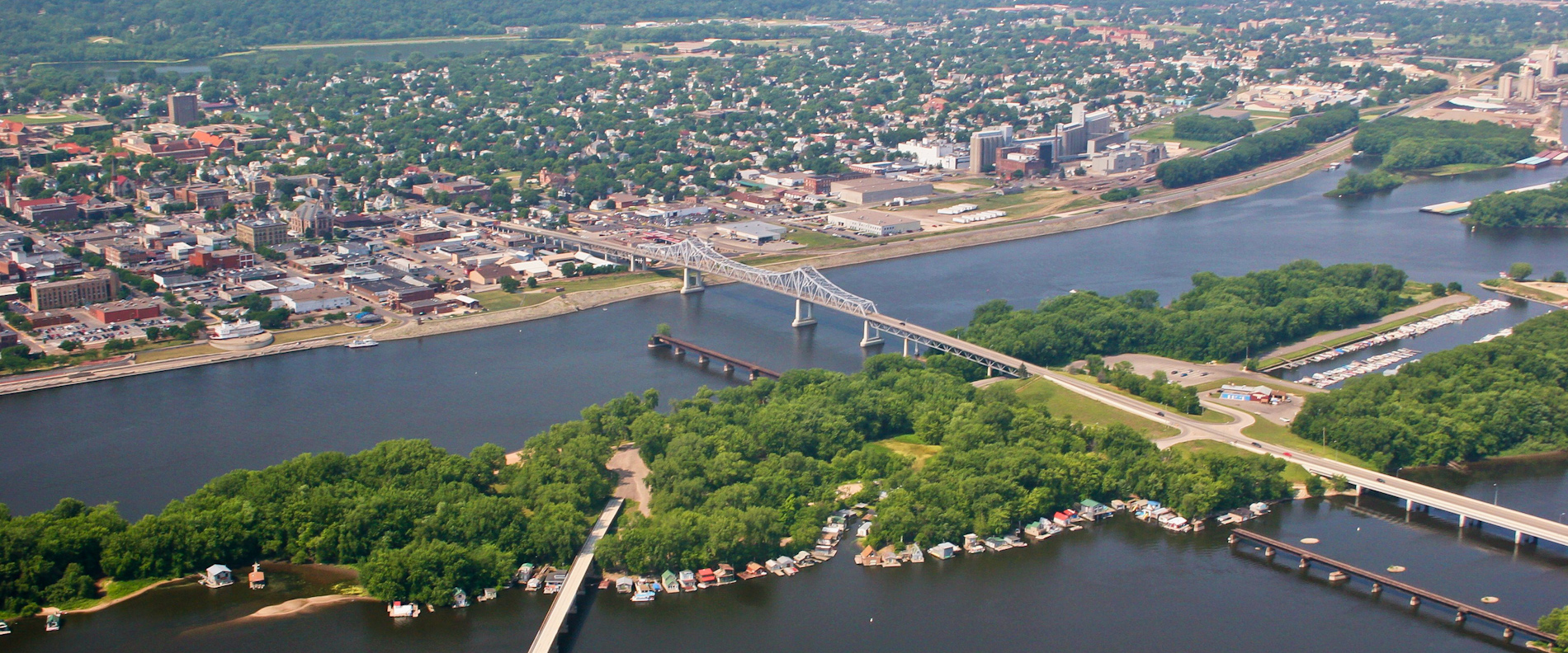 An Aerial View of the City of Winona
